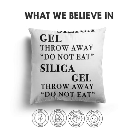 Silica Gel Funny Prank Cheeky Novelty Joke Square Fill Zip Close Cushion Throw