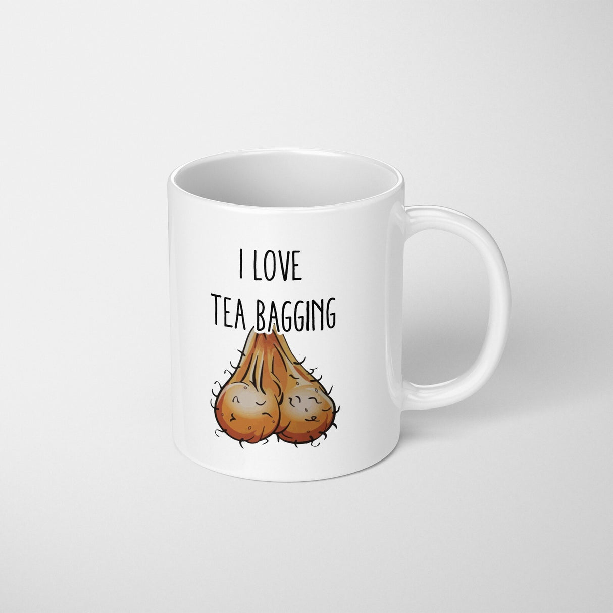I Love Tea Bagging Rude Funny Cheeky Gift Coffee Tea Mug Coaster Option Him Her