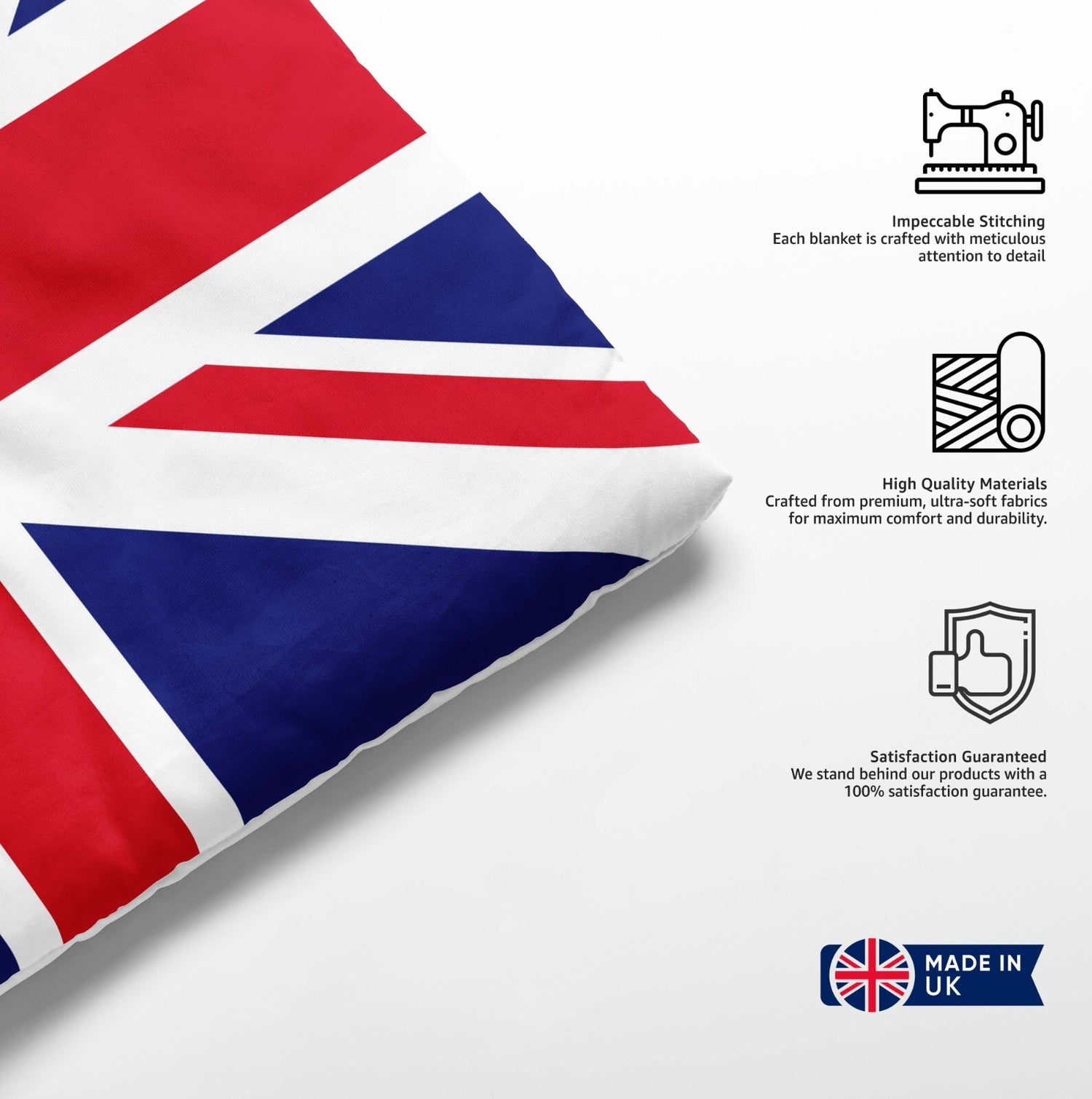 GB Flag Union Jack Flag Custom Junior Toddler Cot Bed Duvet Cover + Pillowcase