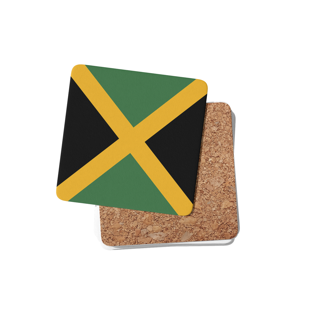 Jamaica Flag Jamaican Custom Printed Coffee Tea Mug Cup Set Coaster Gift Him Her