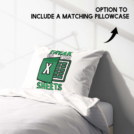 Freak In The Sheets Rude Funny Custom Soft Single Size Novelty Bed Duvet Cover