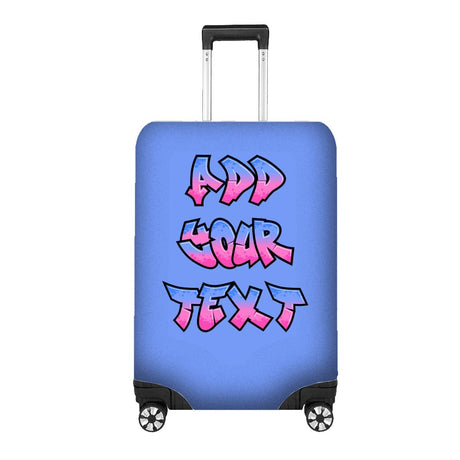 Urban Graffiti Custom Name Luggage Cover – Personalised Suitcase Protector Gift