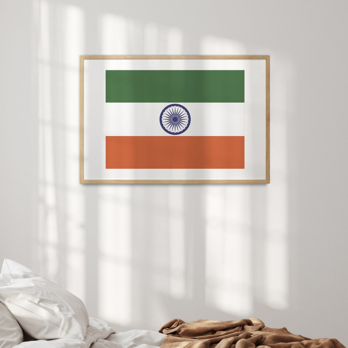 Indian Flag India Design Custom Wall Art Poster Picture Print Decor Patriotic