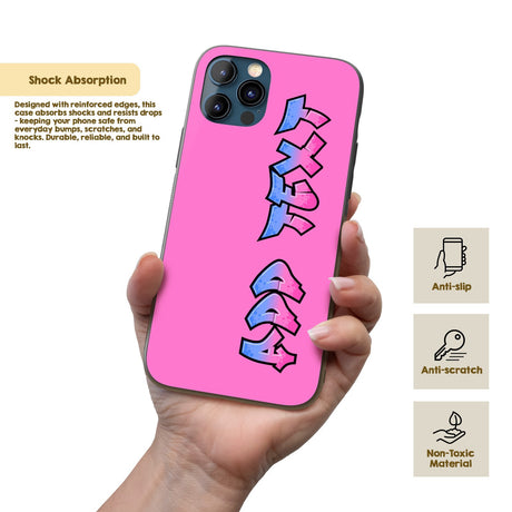 Urban Graffiti Name Personalised Custom Gift Cover - Printed iPhone Black Case