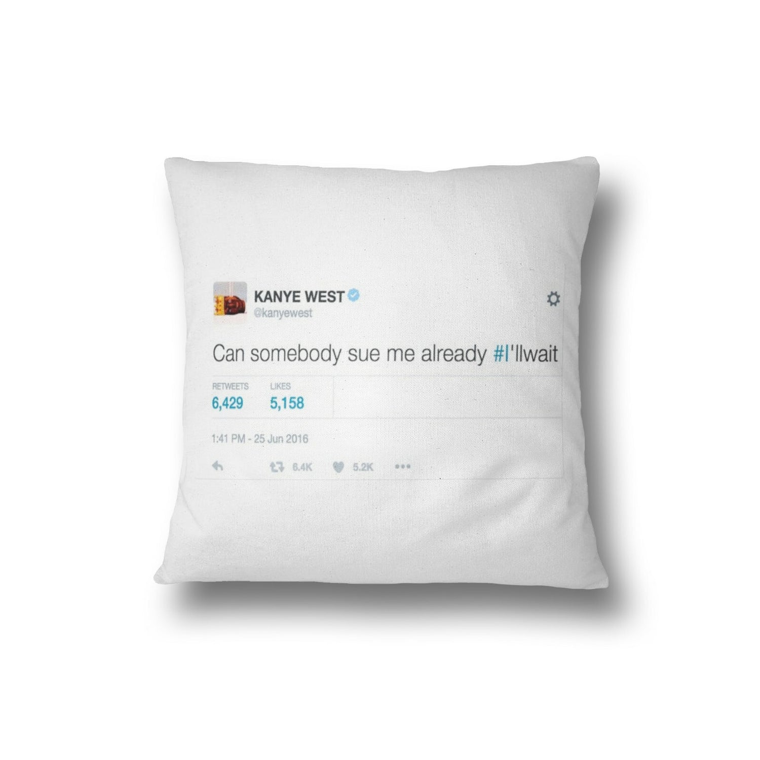 Celebrity Tweets Saying Novelty Funny Filled Cushion Gift Bedroom Decoration