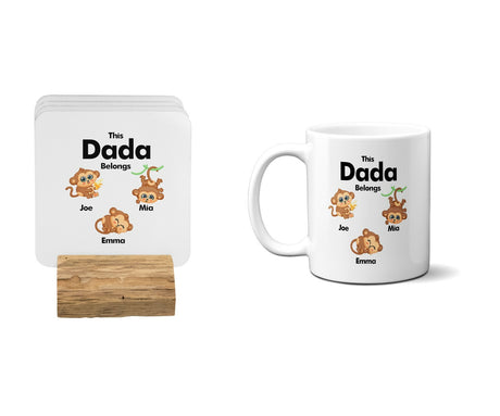 Personalised Mug Gift Dad Father Day Christmas Birthday New Born Monkey 11oz Mug