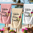 Future Mrs Fiancé Wife To Be Romantic Novelty Absorbent Beach Bath Sheet Towel