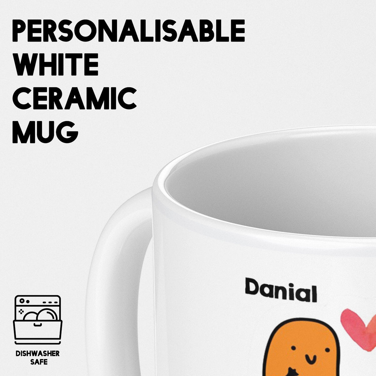 Personalised You Are My Favourite Human Bean Names Mug & Coaster Gift Him/Her