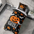 Spooky Season Halloween Bats Custom Single Bed Duvet Cover Pillowcase Set Gift