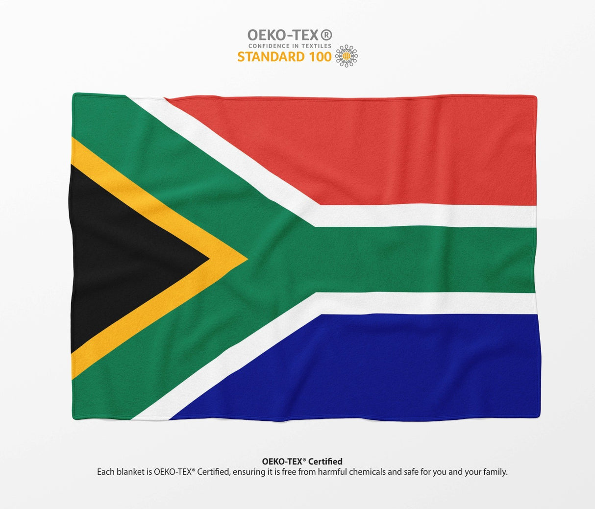 South Africa Flag SA Fleece Blanket Home Decor Throw Gift Cosy Custom Made Soft