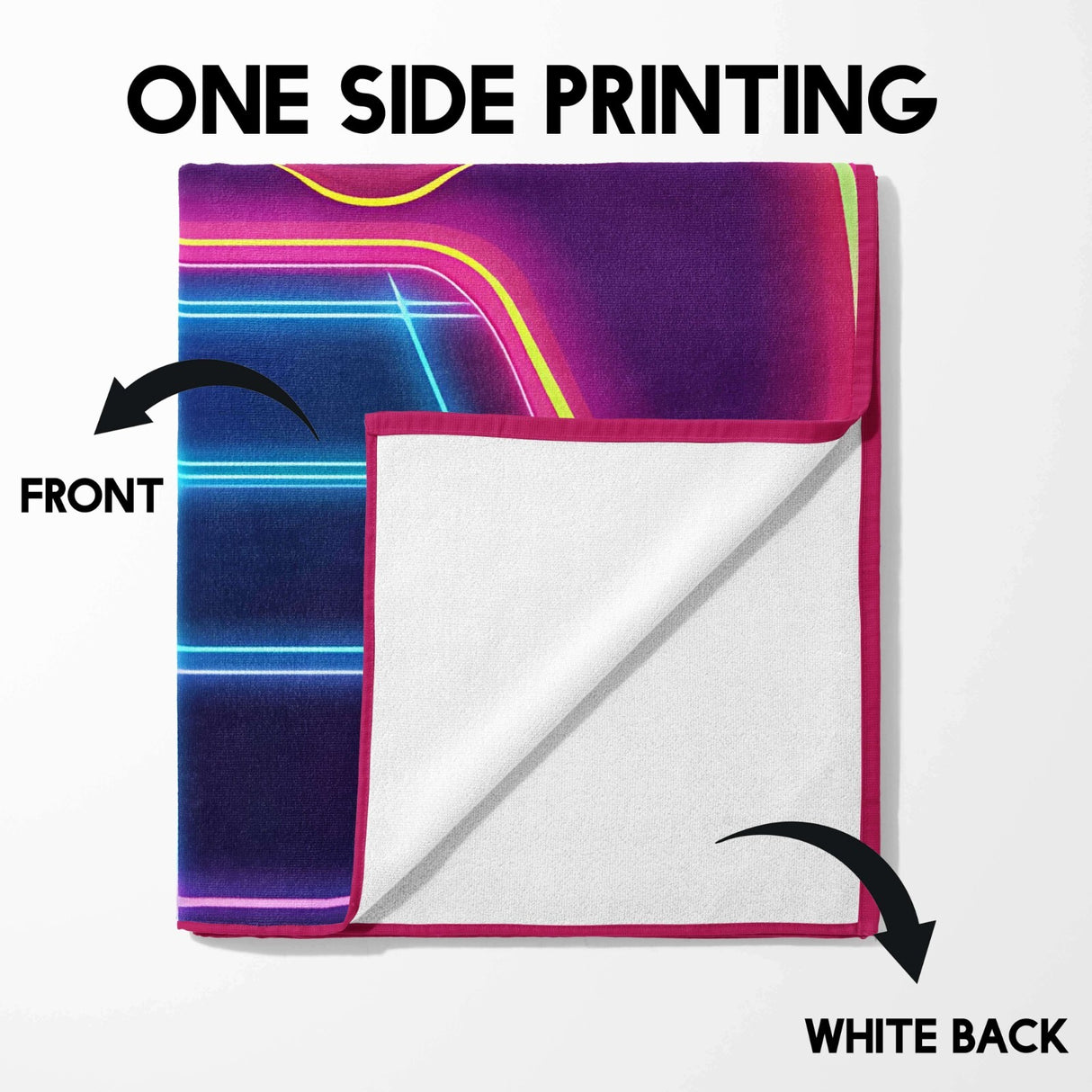 Personalised Name Gamer Controller Kids Soft Absorbent Beach Bath Sheet Towel