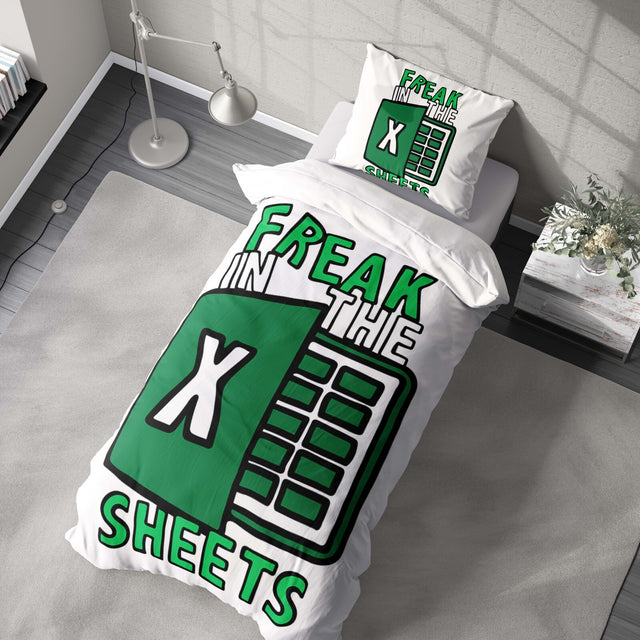 Freak In The Sheets Rude Funny Custom Soft Single Size Novelty Bed Duvet Cover