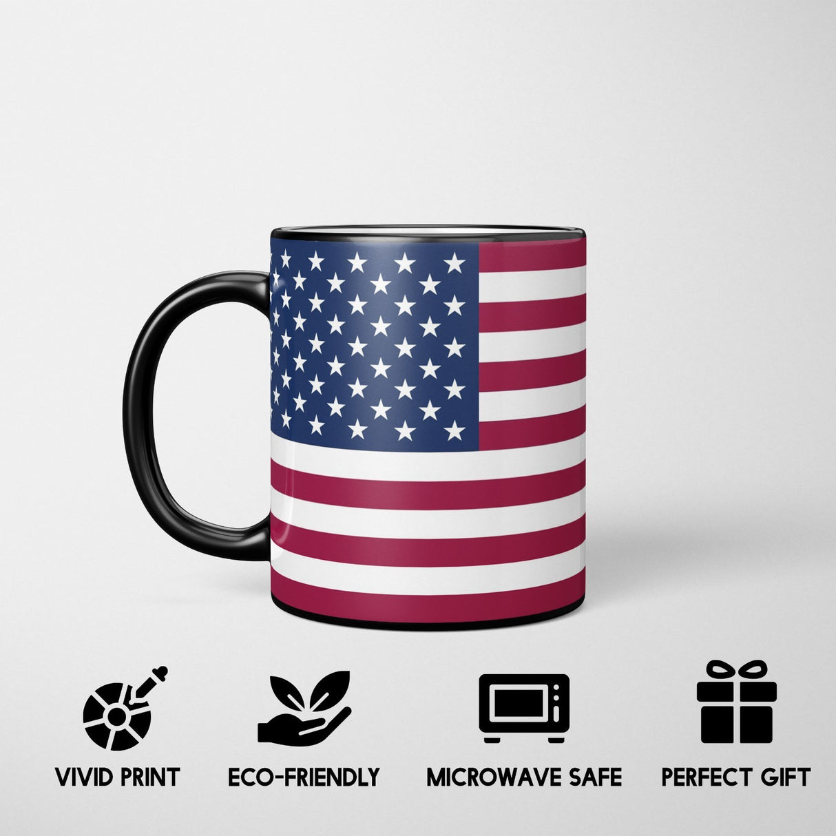 USA Flag America Design Tea Gift Heat Sensitive Magic Colour Changing Mug Custom