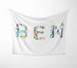 Personalised Confetti Handmade Print Novelty Soft Fleece Mink Blanket Gift Decor