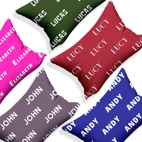 Personalised Any Name Customised Text Custom Made Printed Soft Pillowcase Pillow