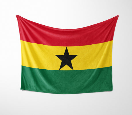 Ghana Flag Fleece Blanket Home Decor Throw Gift Custom Made Soft Warm Patriotic