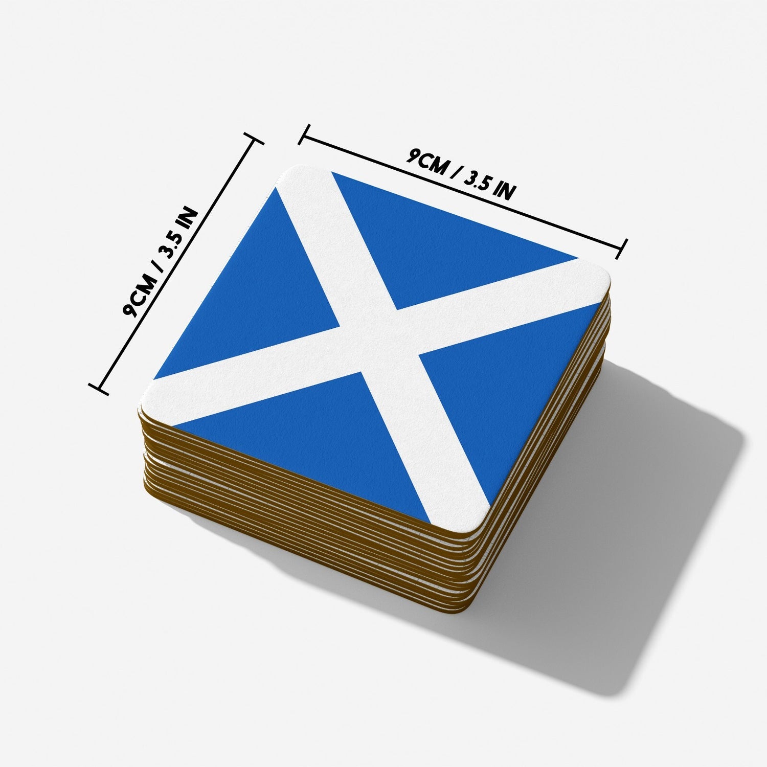 Scotland Flag Scottish Cross Custom Printed Coffee Tea Mug Coaster Gift Him Her