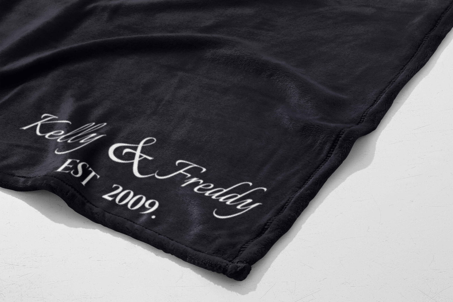 Personalised Any Name Customisable Text Soft Warm Fleece Mink Blanket Decoration