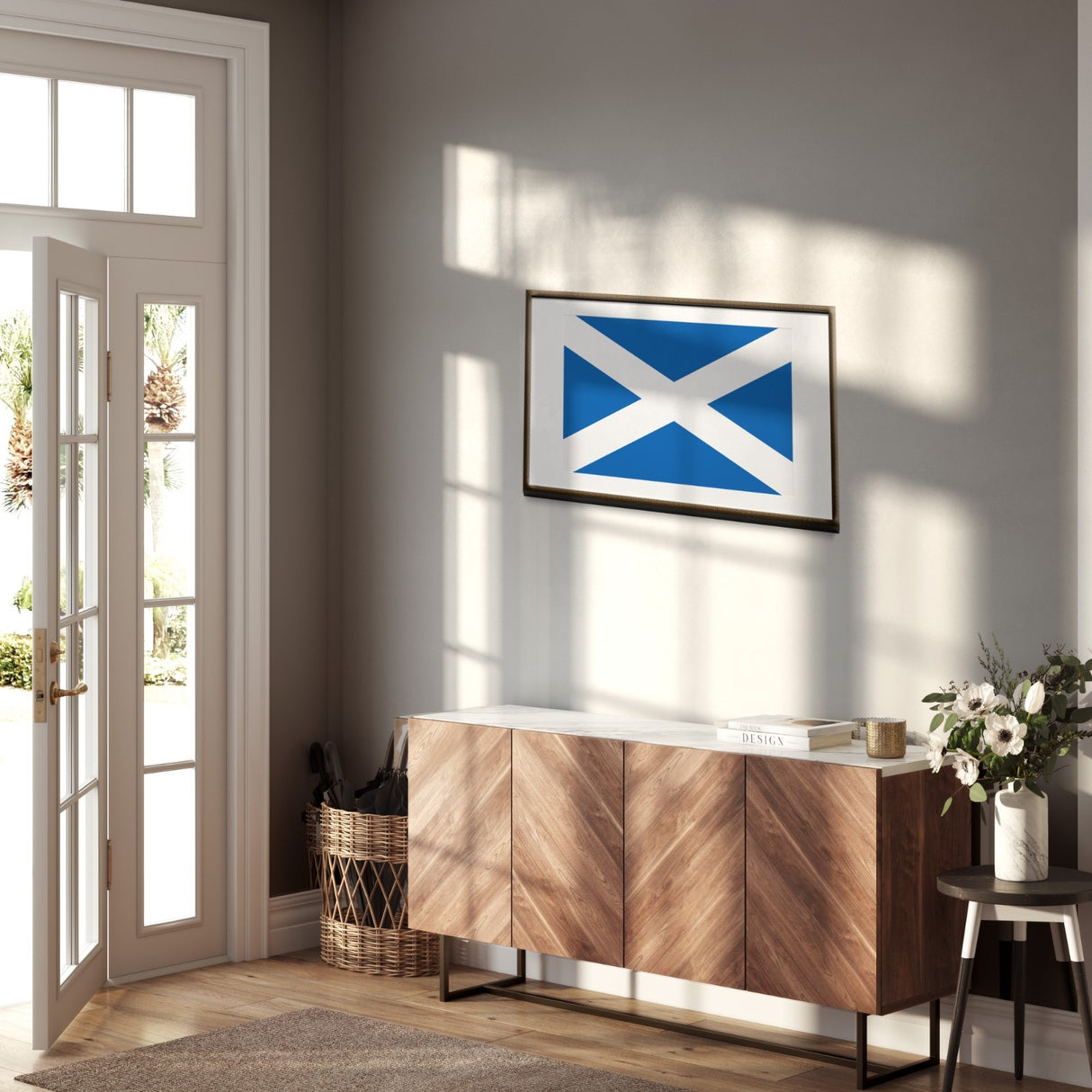 Scotland Flag Scottish Cross Custom Wall Art Poster, Picture Print & Gift Decor