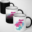 Personalised Custom Name Mermaid Heat Sensitive Colour Changing Novelty Mug