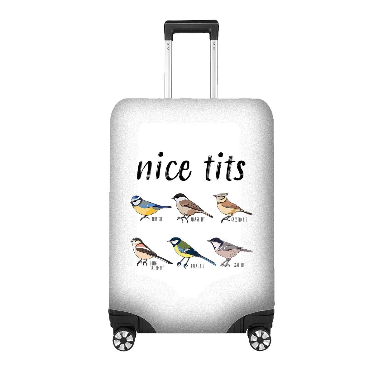 Nice T*ts Rude Funny Custom Luggage Cover Gift Personalised Suitcase Protector
