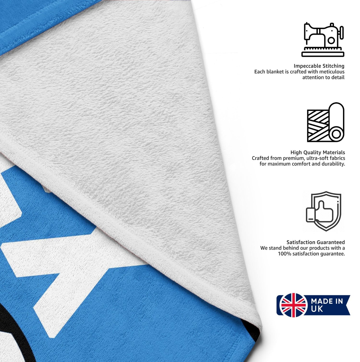 Personalised Custom Name Football Strike Soft Warm Fleece Blanket Decoration