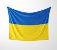 Ukraine Flag Ukrainian Fleece Blanket - Home Decor Throw Gift Custom Made Soft