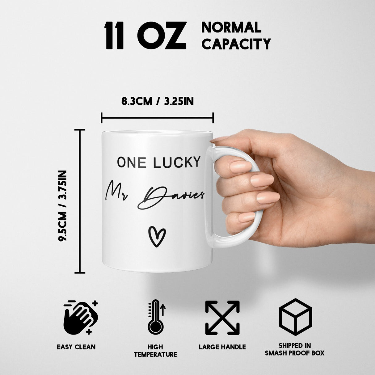 Soon To Be Love Personalised Wedding Gift Printed Coffee Tea Mug Coaster Him Her