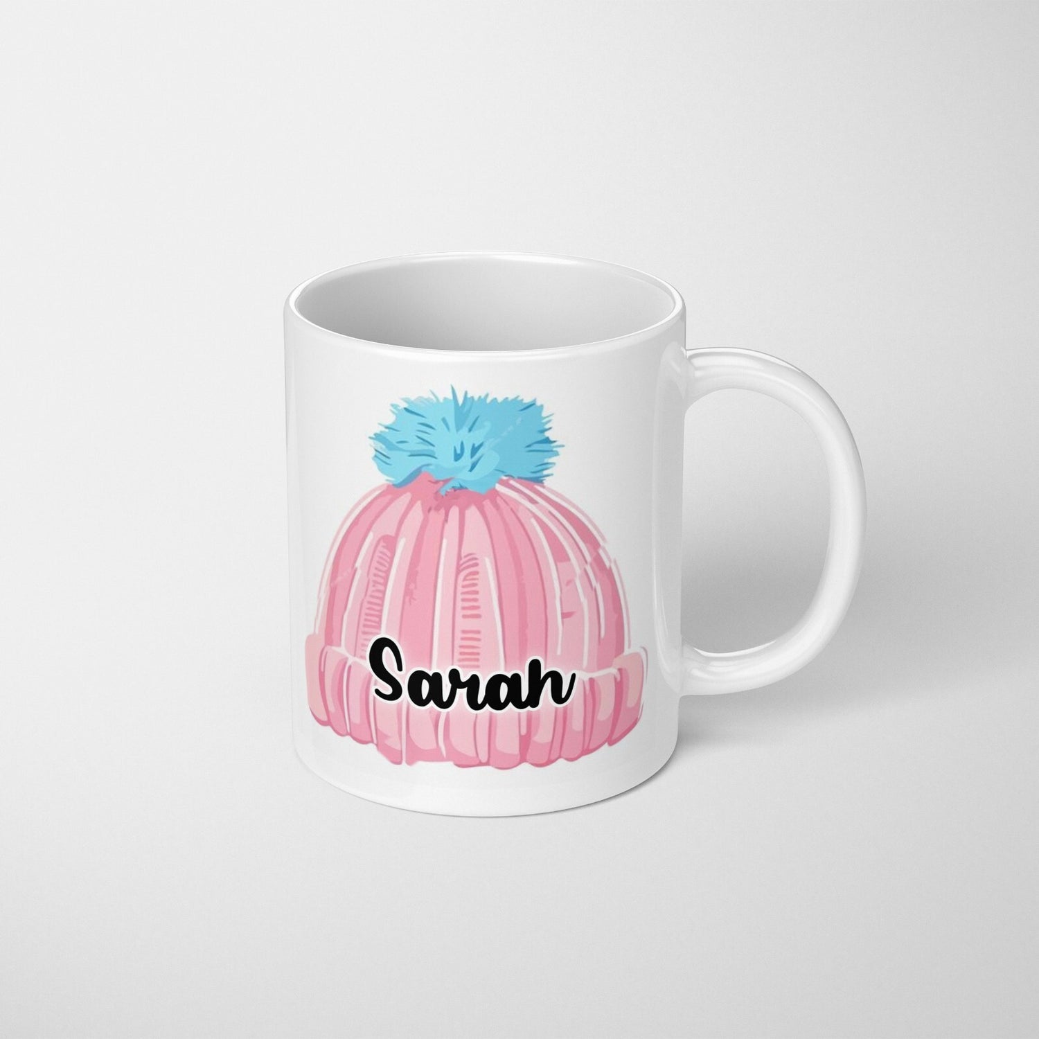 Personalised Woolly Hat Custom Printed Coffee Tea Mug Coaster Gift Him Her