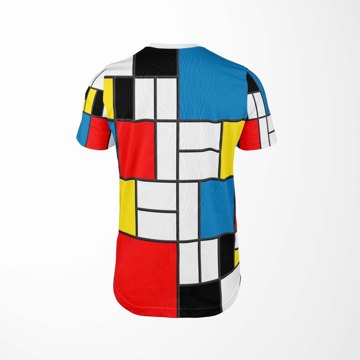 Piet Mondrian Inspired Custom All Over Printed Unisex T-Shirt Modern Art Design