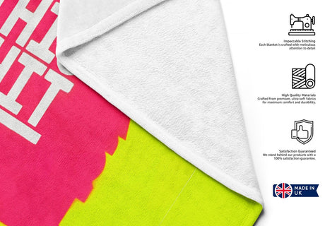 F*ck This Sh*t Rude Funny Custom Any Colour Novelty Beach Hand Bath Sheet Towel