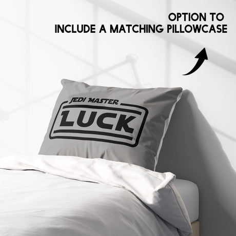 Jedi Star Wars Theme Inspired Personalised Single Bed Duvet Cover Pillowcase Set