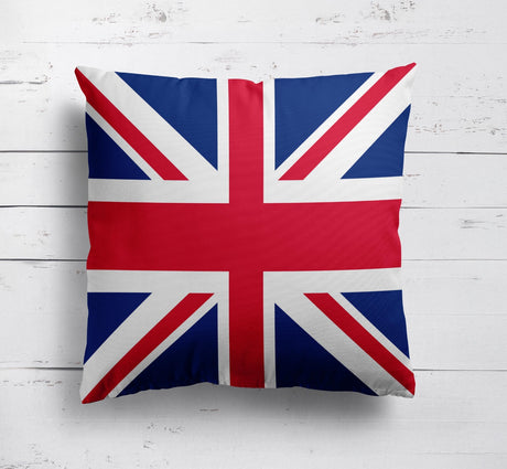 GB Flag Union Jack Flag Soft Square Filled Cushion Decorative Throw Various Size