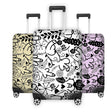 Floral Willy Pattern Custom Luggage Cover – Gift Personalised Suitcase Protector