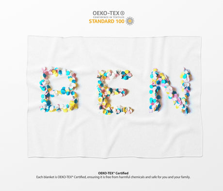 Personalised Confetti Handmade Print Novelty Soft Fleece Mink Blanket Gift Decor