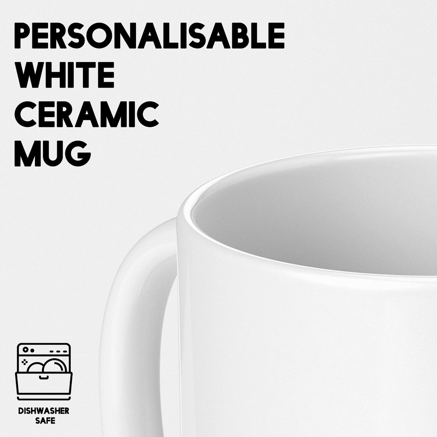 Personalised Any Name Bold Pixel 3D Novelty Coffee Tea Mug Coaster Gift Him Her