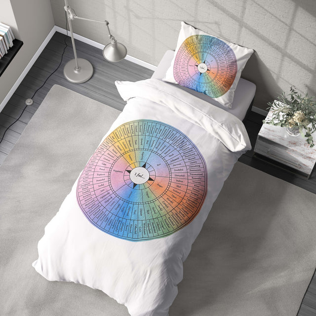 Emotion Wheel Custom Any Colour Option Soft Single Size Novelty Bed Duvet Cover