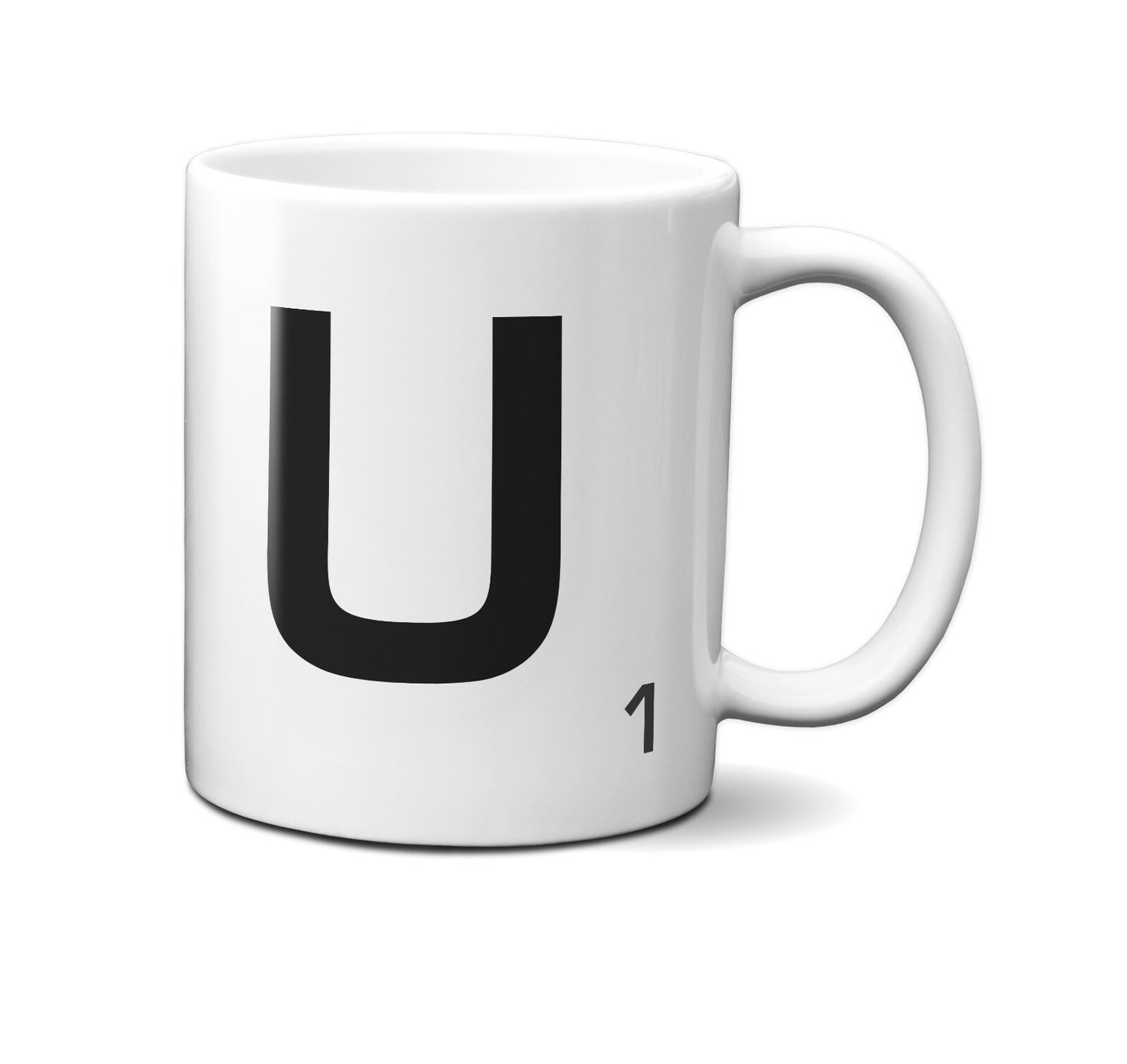 Scrabble Inspired Letter Mug Personalised Gift AZ Letters Gift 11oz Ceramic