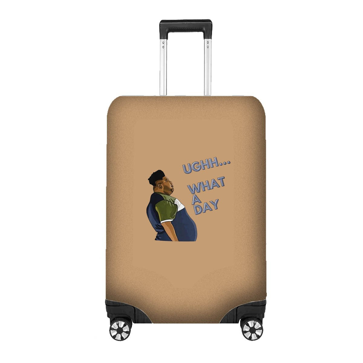 Harvey What a Day Luggage Cover – Funny Travel Suitcase Protector - Custom Gift