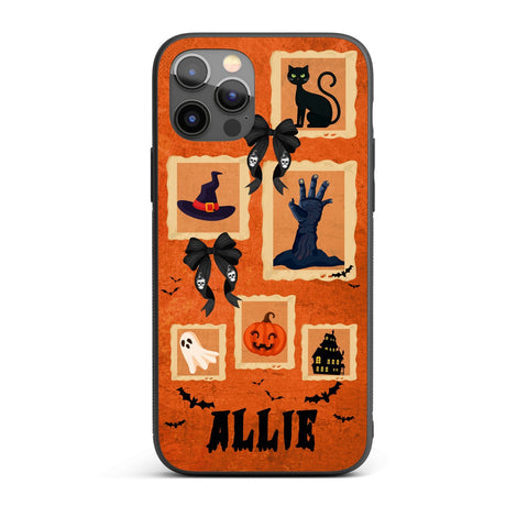 Halloween Spooky Name Personalised Custom Printed iPhone Black Case Cover Gift