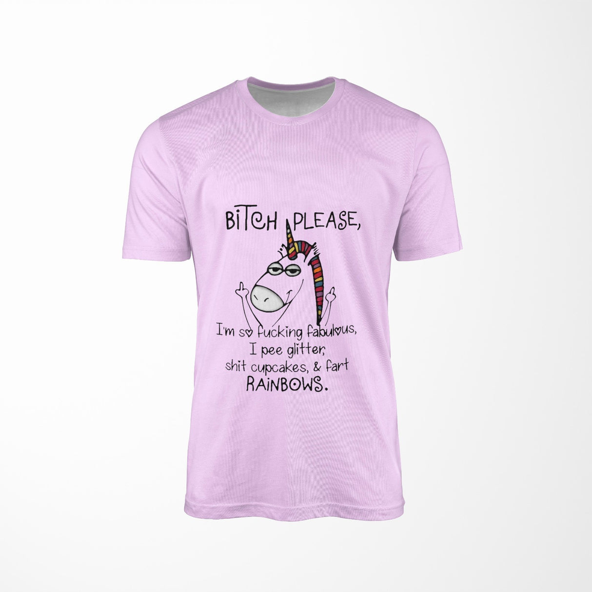 Personalised Unicorn Pee Glitter T-Shirt Custom Printed Unisex Choose Colour