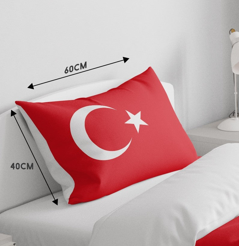 Turkey Flag Turkish Cot Bed Duvet Cover Toddler Pillowcase Design Gift Custom
