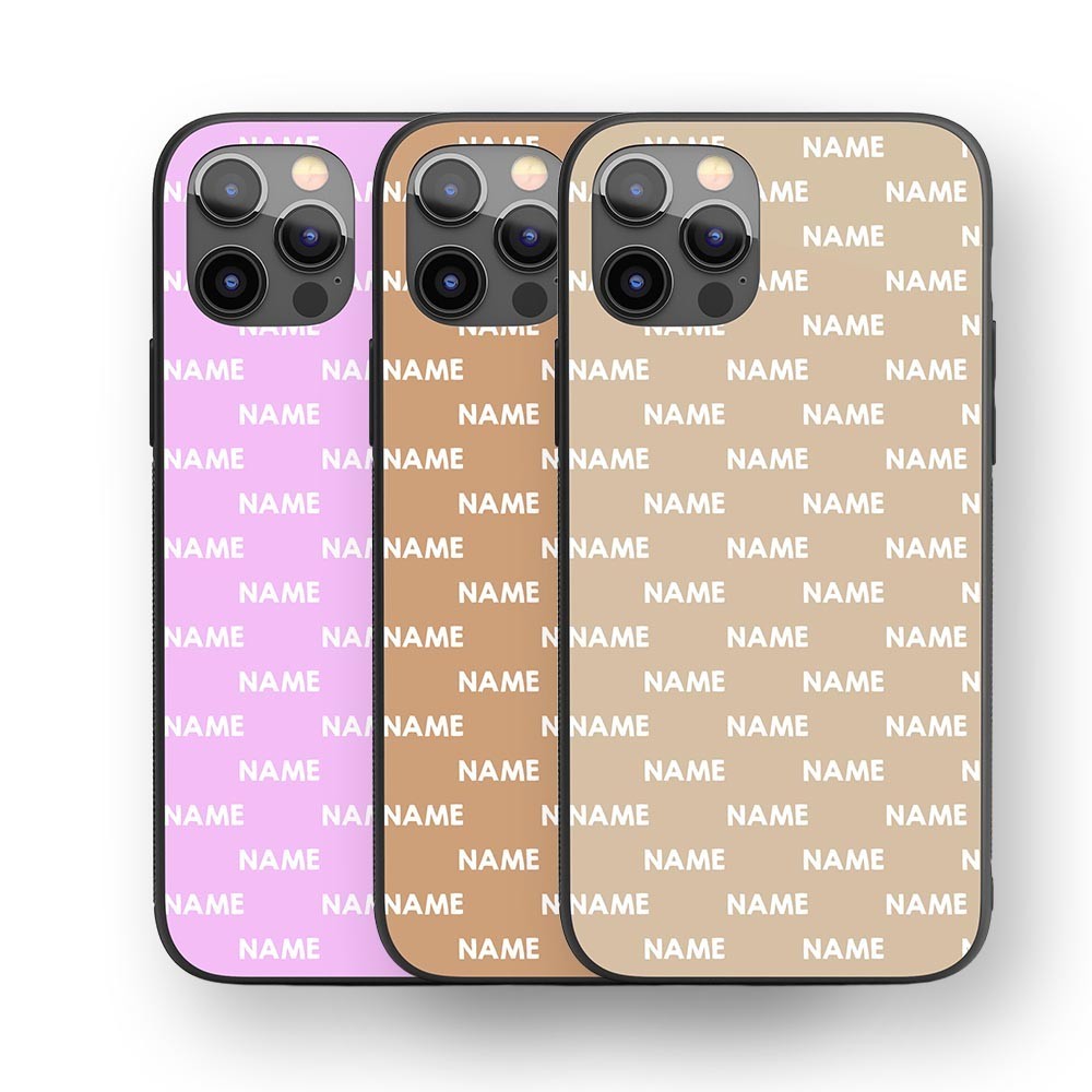 Custom Any Name Colour Font Personalised Customise Printed iPhone Black Case