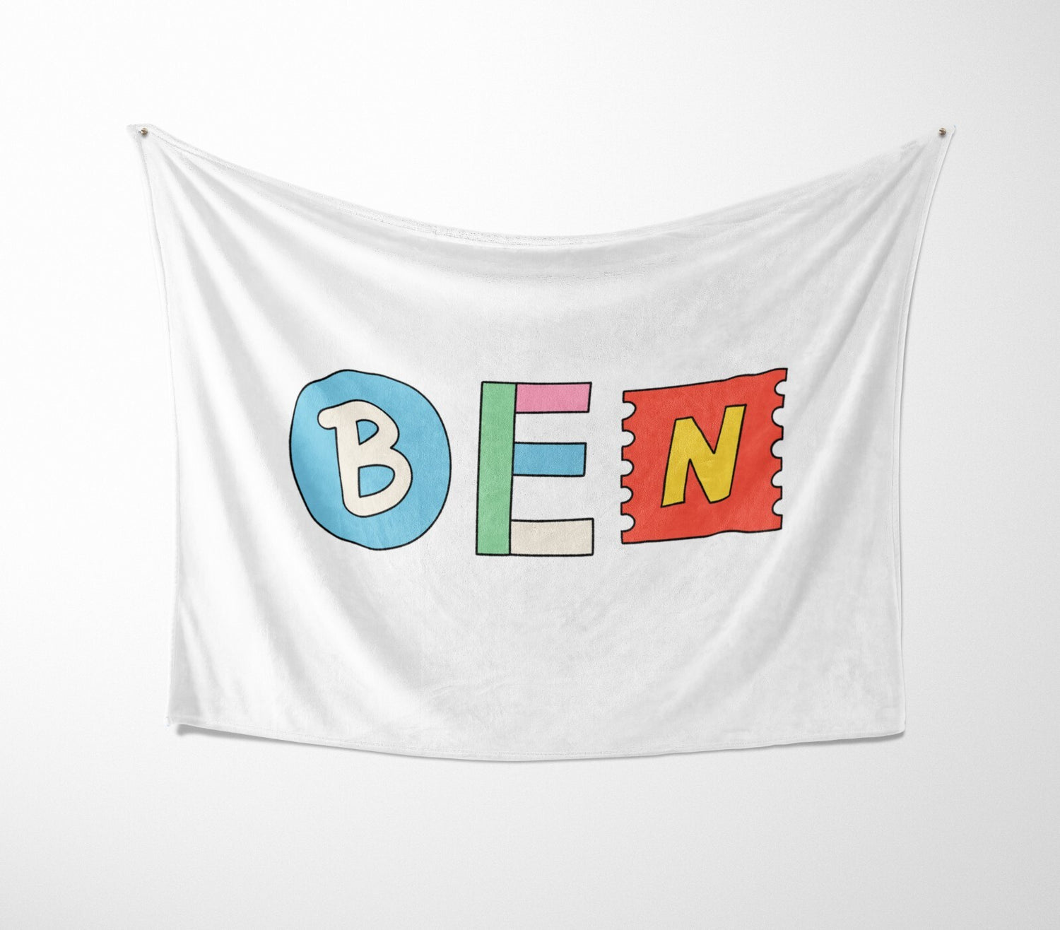 Personalised Ransom Note Cut Out Text Novelty Soft Fleece Mink Blanket Gift De