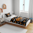 Spooky Season Halloween Bats Custom Kids Cot Bed Duvet Cover Pillowcase Set Gift