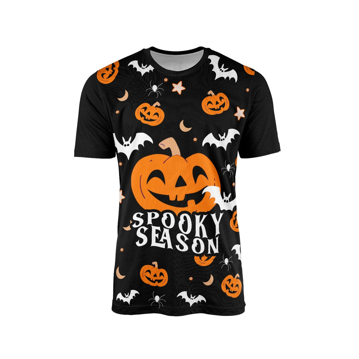 Halloween Spooky Season Bats Custom All-Over Printed T-Shirt Colour Unisex Gift