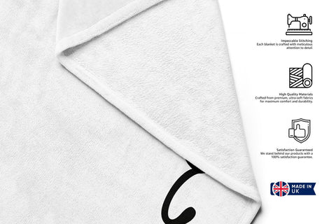 Black Cat Slipping Scratch Custom Coloured Cheeky Novelty Beach Bath Sheet Towel