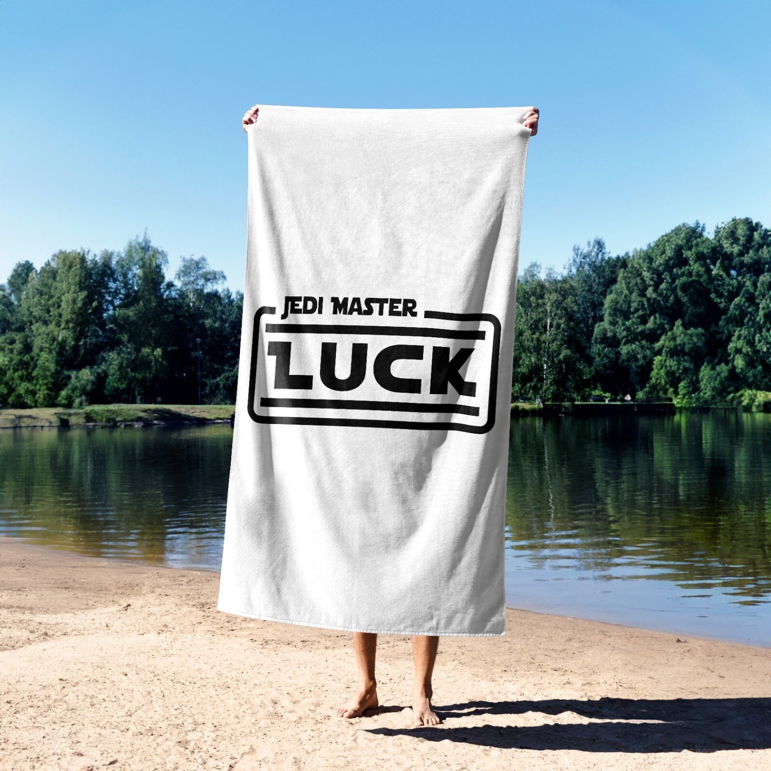 Jedi Star Wars Theme Inspired Personalise Name Absorbent Beach Bath Sheet Towel