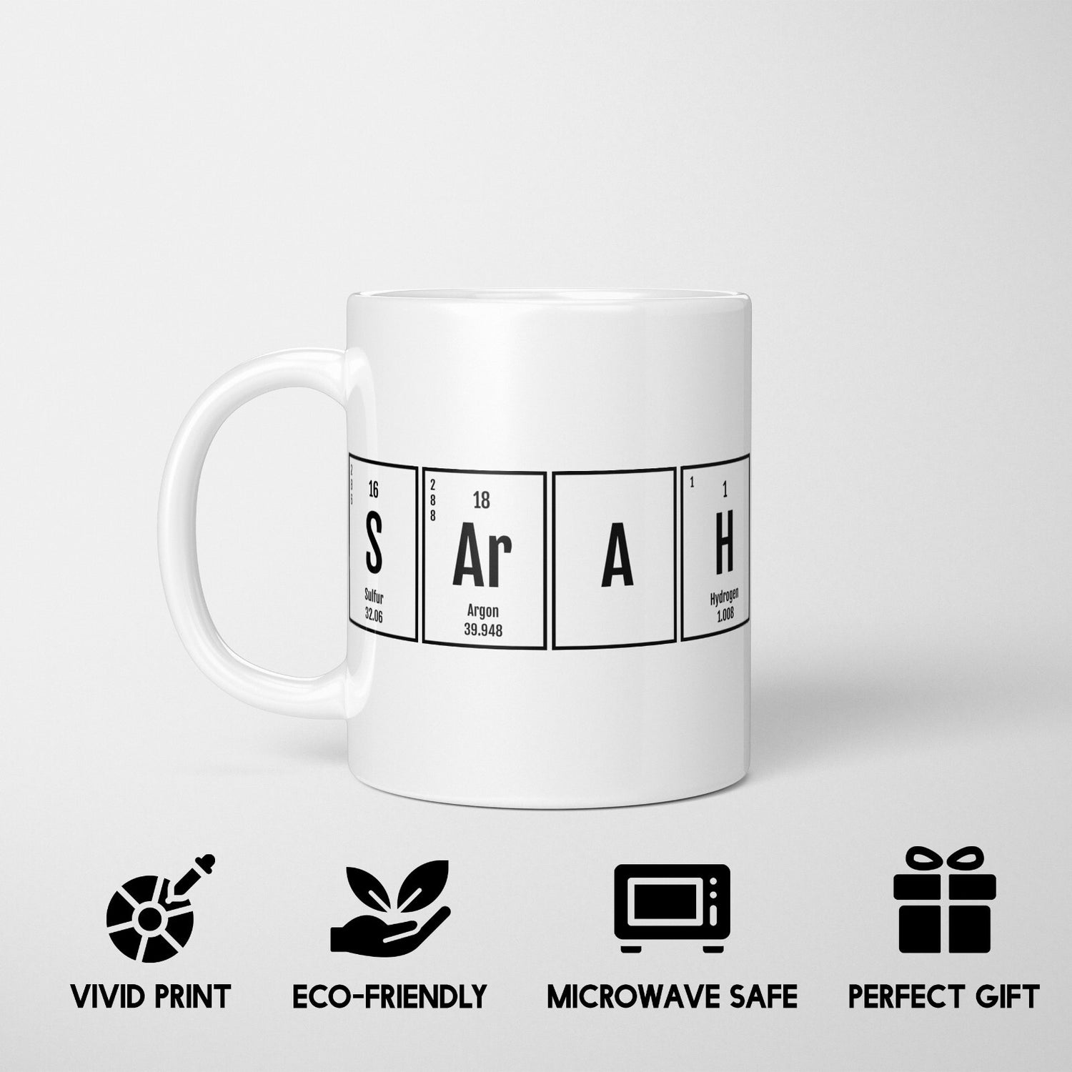 Personalised Science Chemical Periodic Table Coffee Tea Mug Coaster Gift Him Her