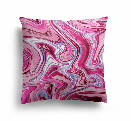 Liquid Marble Custom Design Coloured Novelty Square Filled Cushion Decor Gift